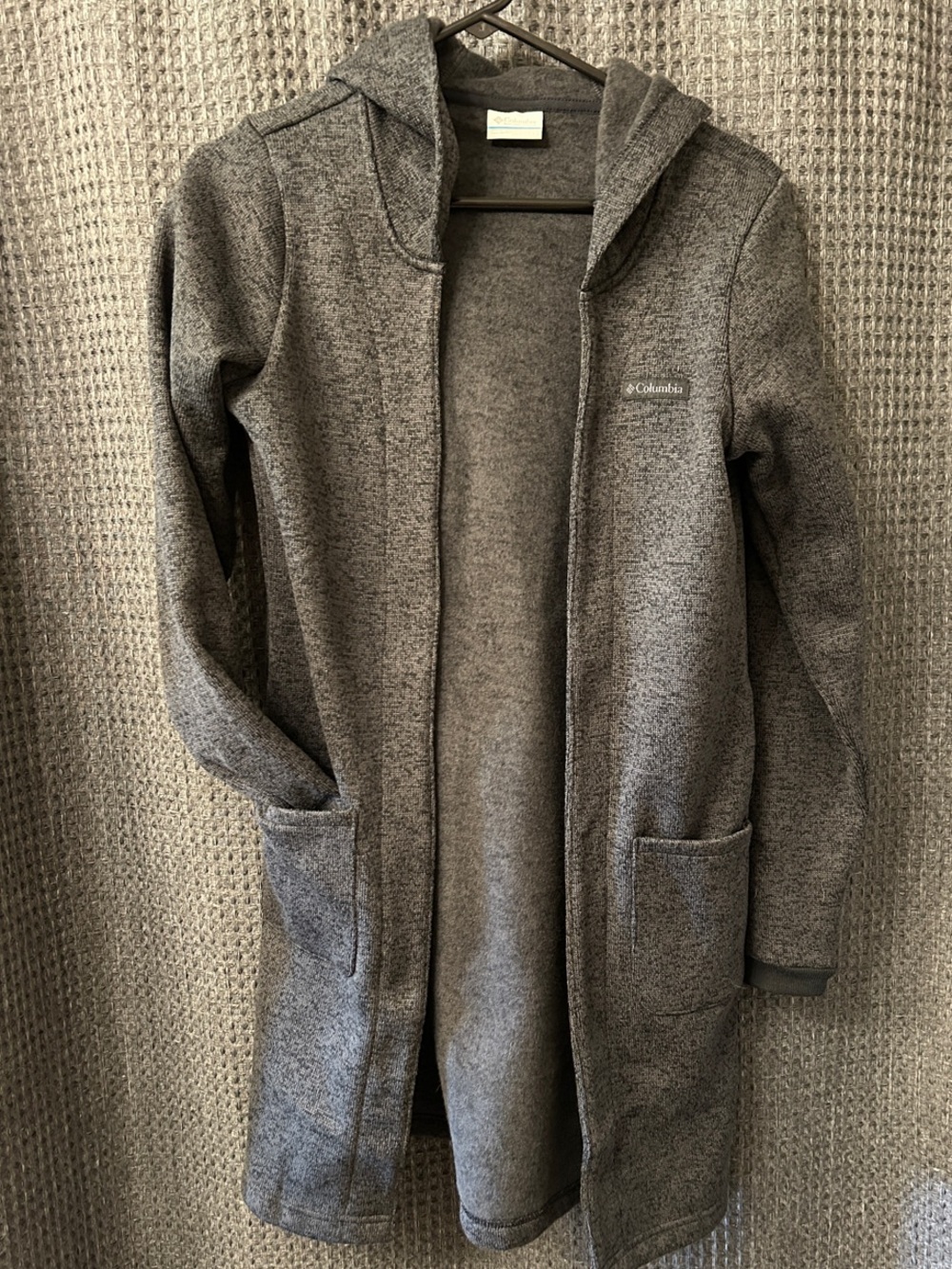 Columbia Women's Heather Gray Hooded Long Coat